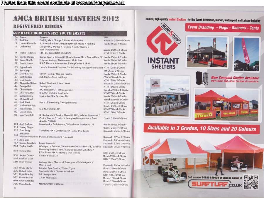 Event programme page